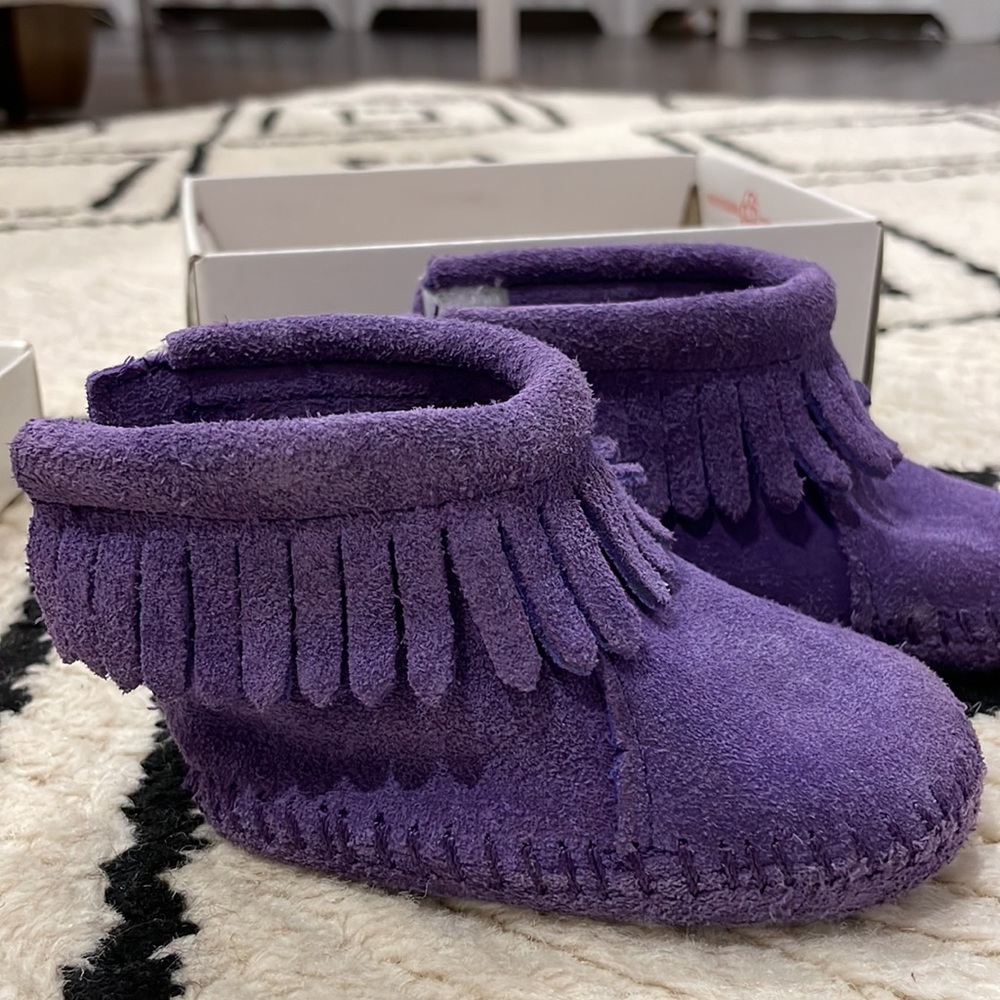 Minnetonka Baby Moccasin Purple